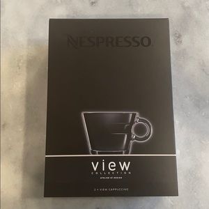 Nespresso cappuccino cups and saucers